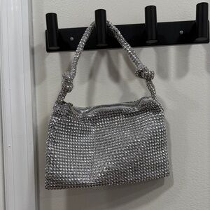 Rhinestone Decor Evening Bag